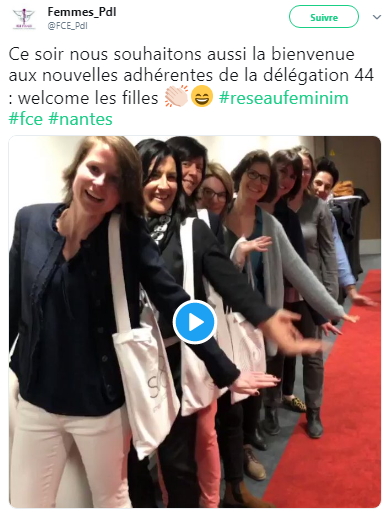 Accueil nouvelles adh&eacute;rentes FCE 44 le 28/3/19